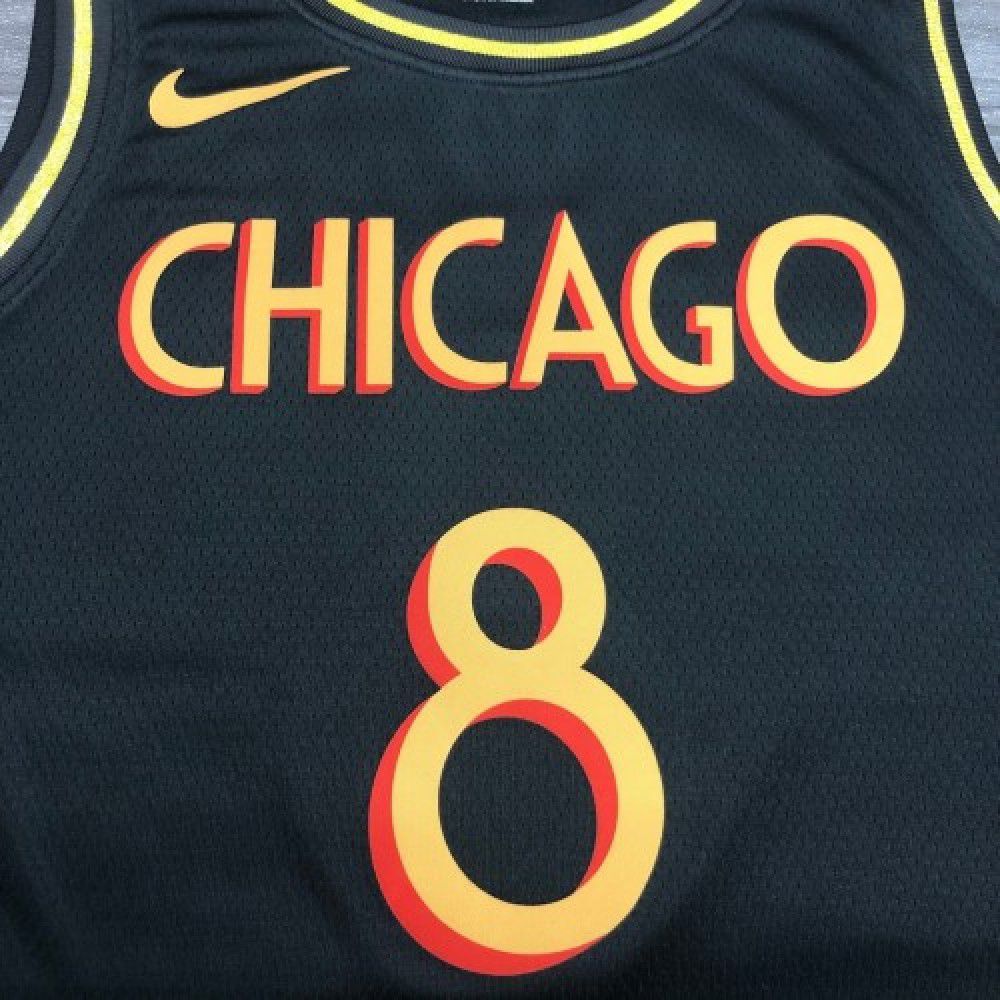 Men's Chicago Bulls Zach LaVine #8 Black 2020/21 Swingman Jersey - City Edition-Pro Kit Vault | Brand New 26/27 Sports Jerseys